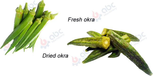 how to dry okra